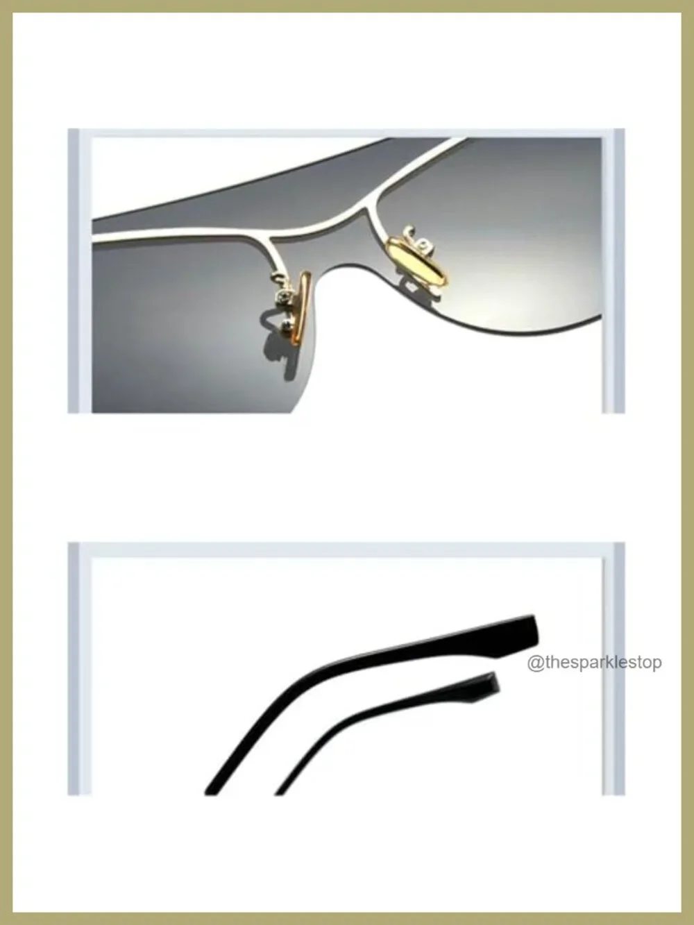 Oversized Square Sunglasses UV400 Shield Unisex Vintage Flat Top